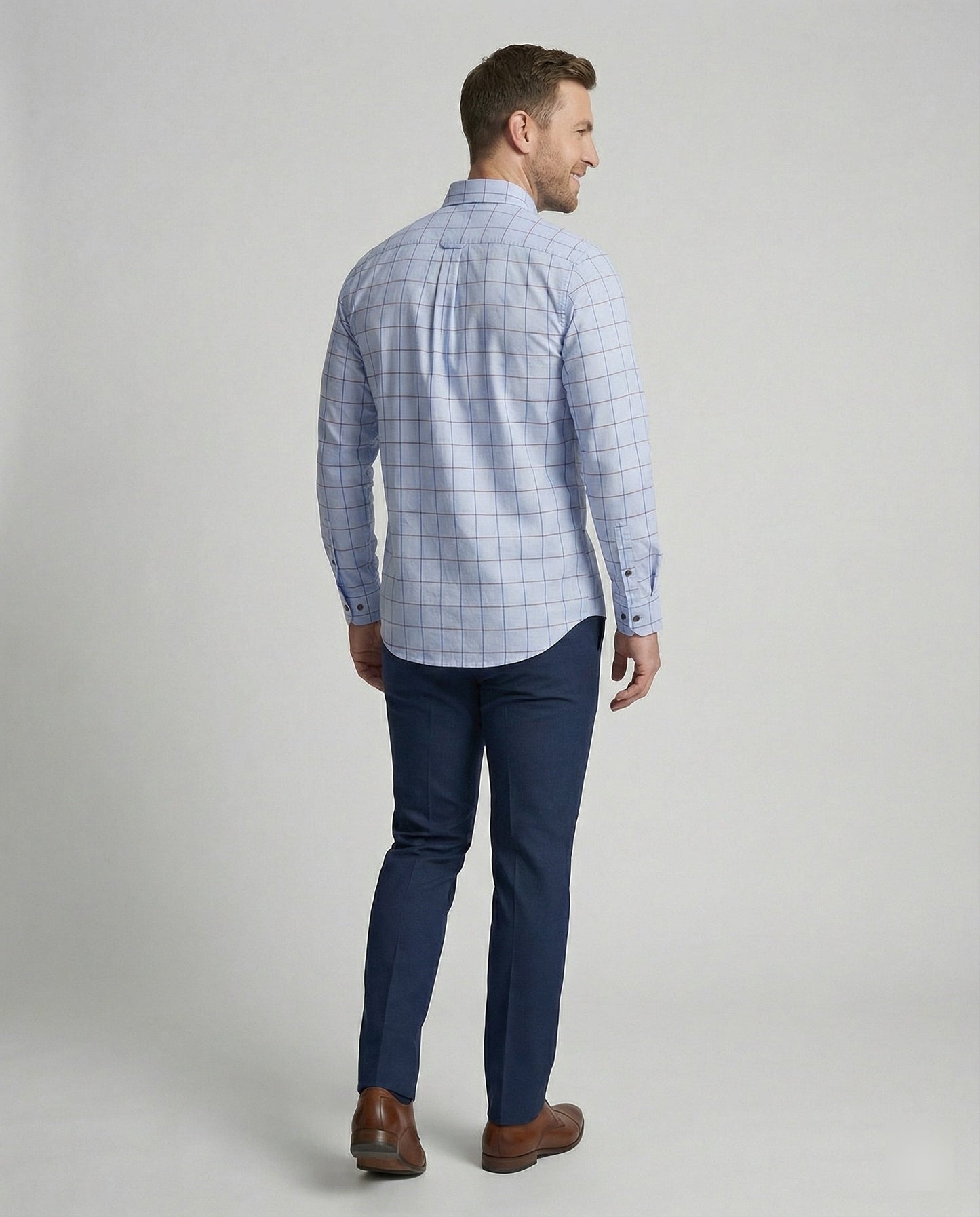 Herren Businesshemd Slim Fit Kentkragen Weiß