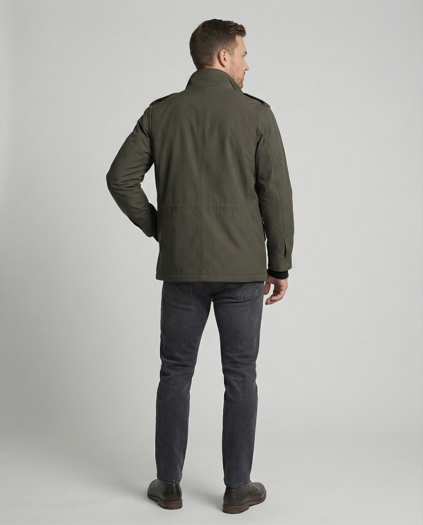 Herren Utility-Jacke Hochkragen - Eveloria
