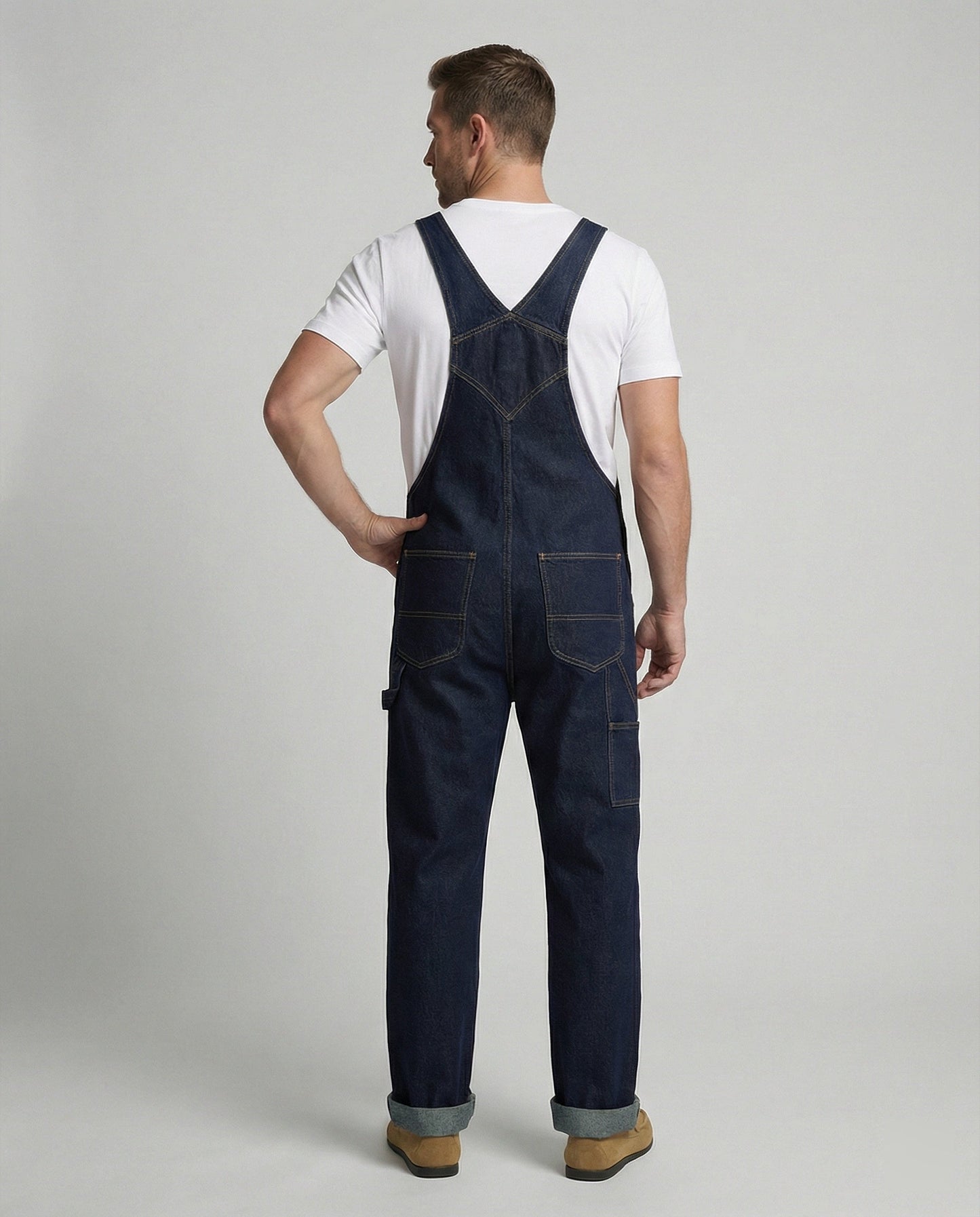 Herren Latzhose Denim Jeans