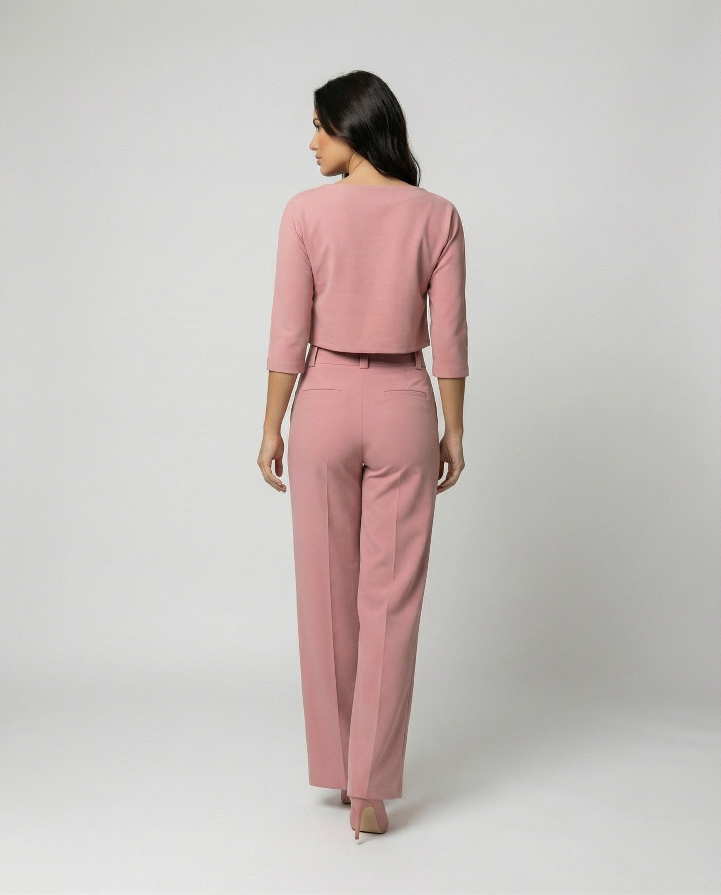 Damen Herbst Hosenset Tailliert