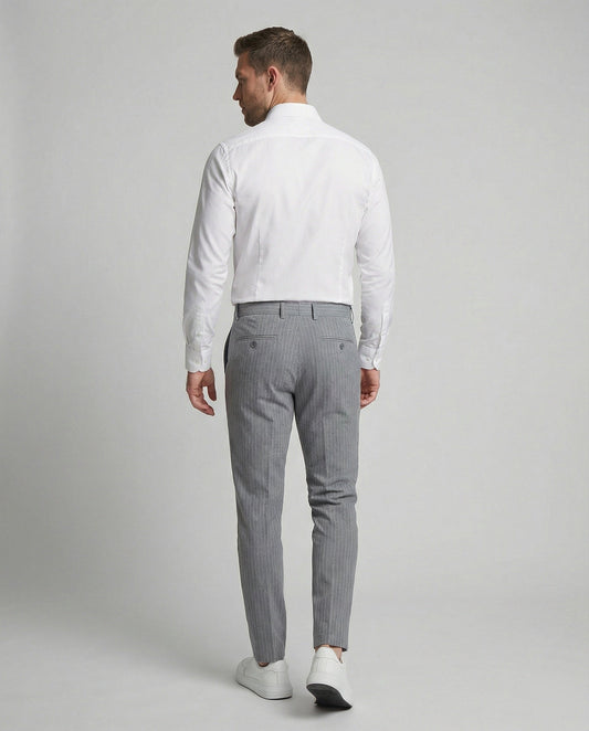 Herren Anzughose Nadelstreifen Stretch - Eveloria