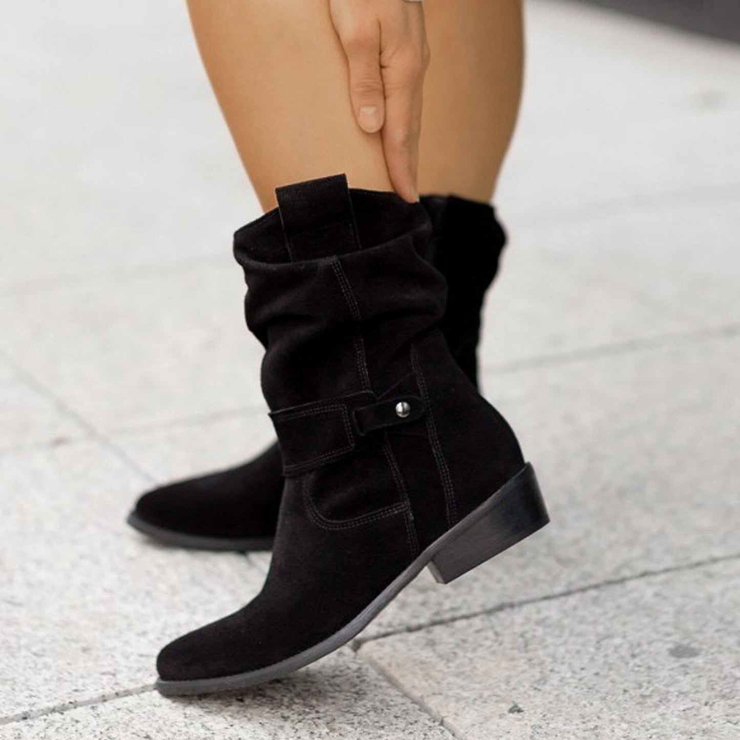 Eveloria Damen Stiefel Elegant Leder