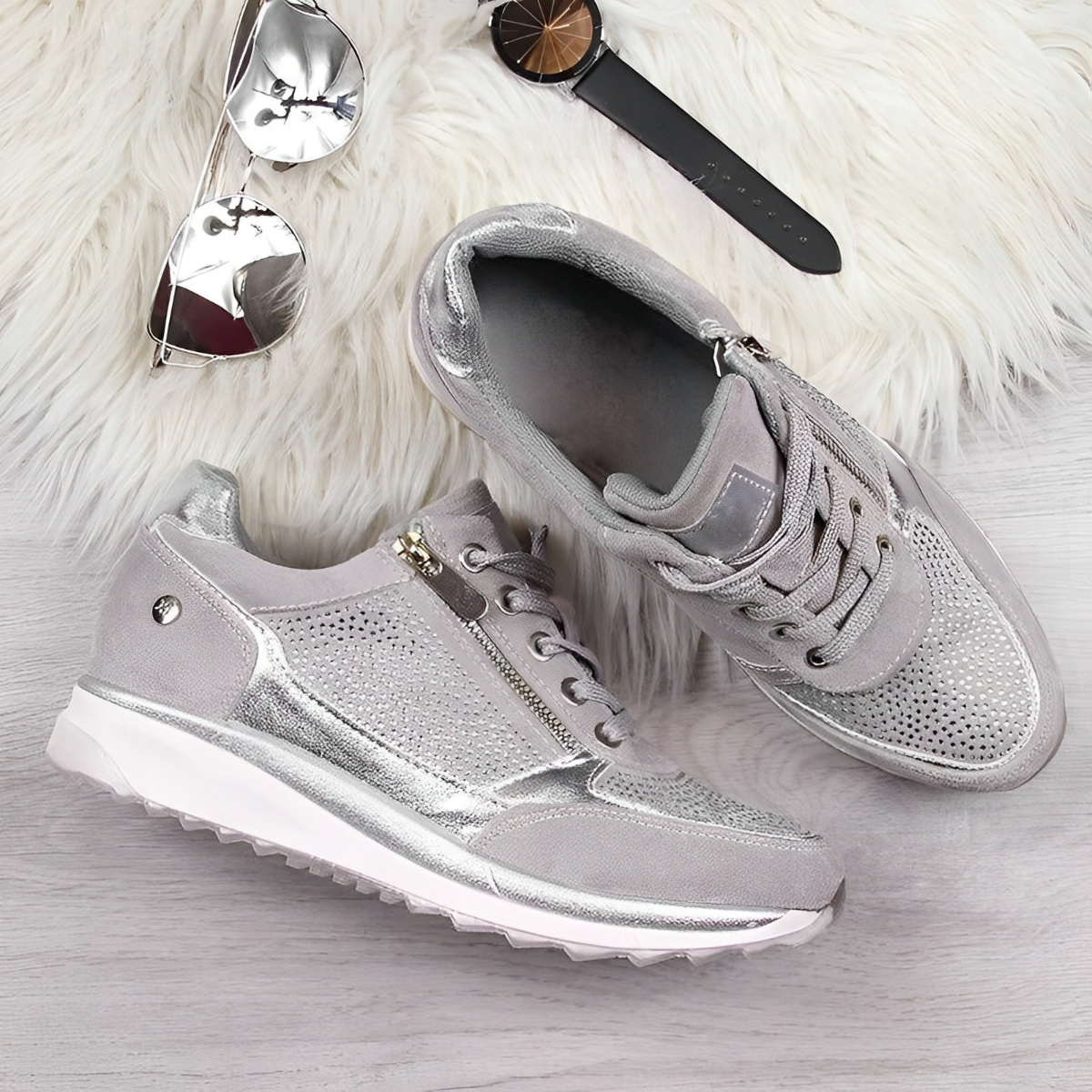Damen Sneaker Atmungsaktiv Flexibel