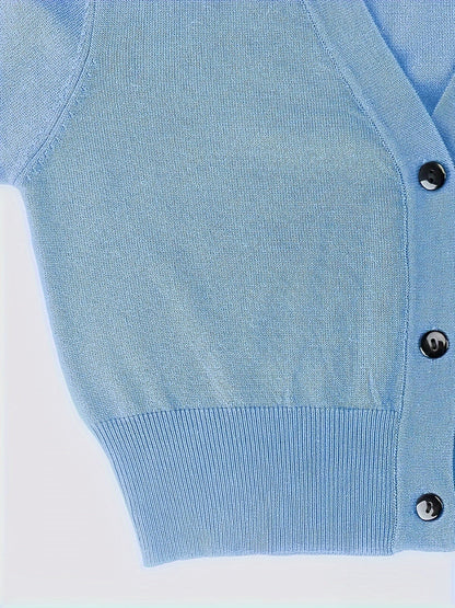 Eveloria Damen Bolerojacke Knopfverschluss