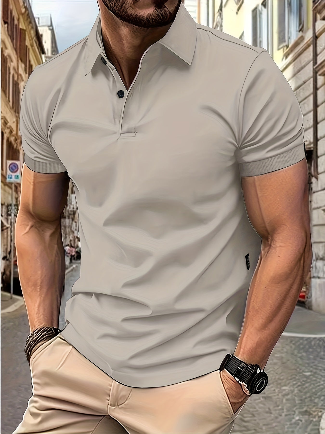 Eveloria Damen Kurzarm Polo Baumwolle Bequem Weiß
