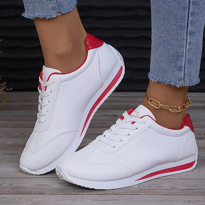 Damen Sneaker Weiß Bequem