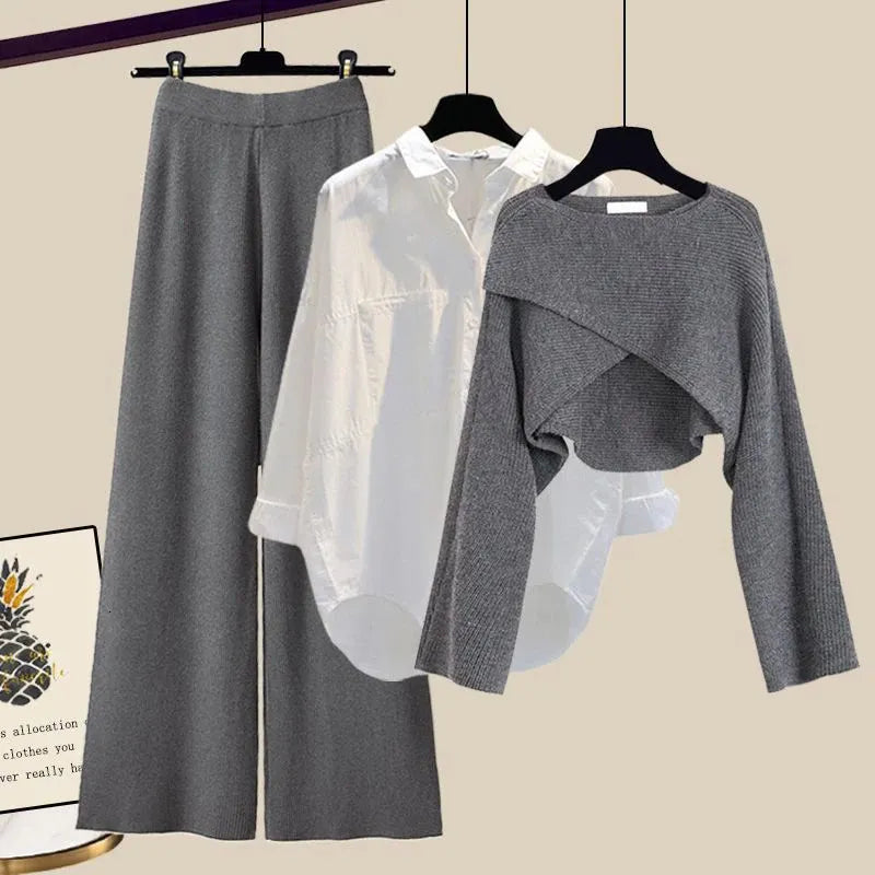 Damen Stilvolles Dreiteiliges Set