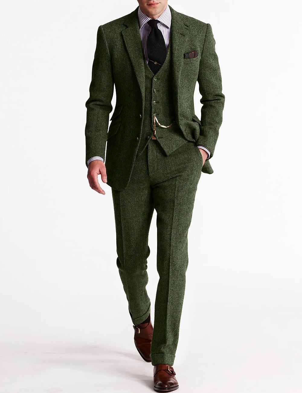 Herren Tweed Smokingsanzug Komplett