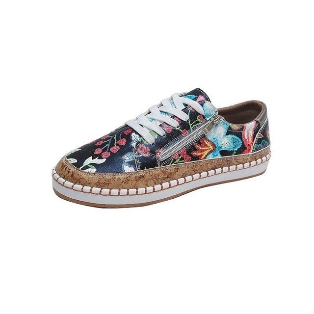 Eveloria Damen Schuhe Vulkanisiert Komfort Schwarz - Eveloria