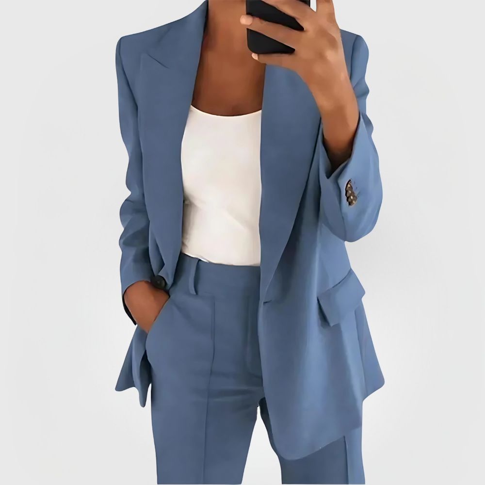 Damen Business Anzug Hose Blazer - Eveloria