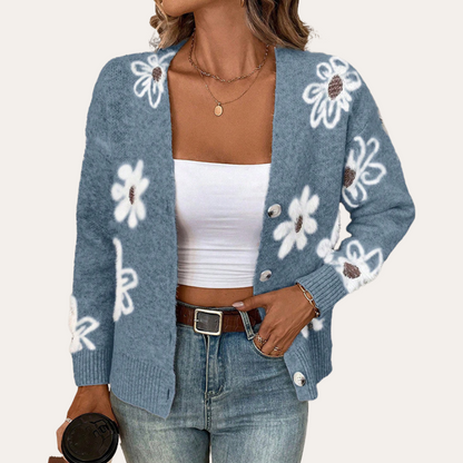 Eveloria Damen Strickcardigan Trendig