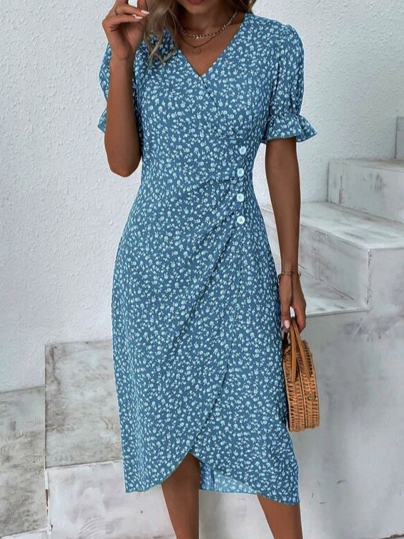 Damen Sommerkleid Leicht Feminin Pastell