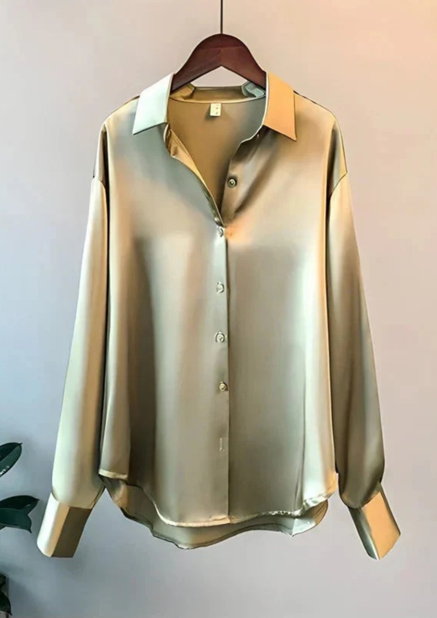 Damen Bluse Klassischer Kragen Knopfleiste Weiß