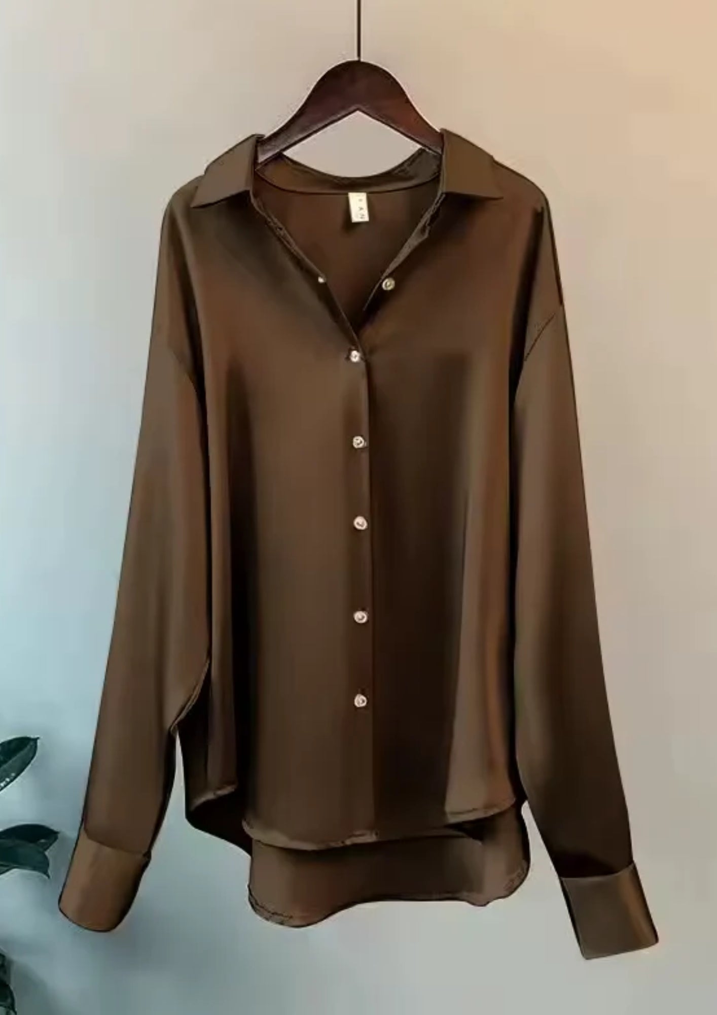 Damen Bluse Klassischer Kragen Knopfleiste Weiß