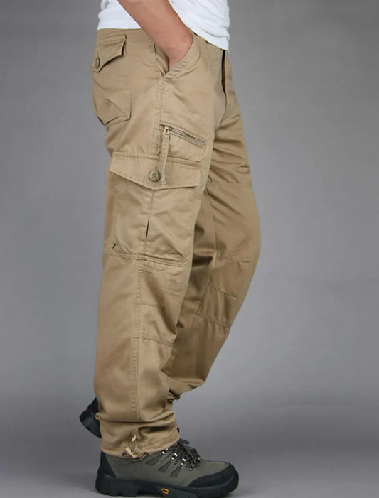 Herren Chino Cargohose Lang - Eveloria