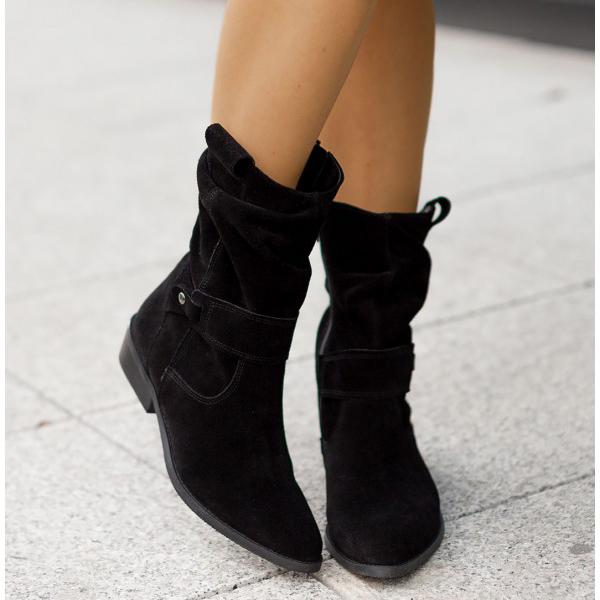 Eveloria Damen Stiefelette Reißverschluss