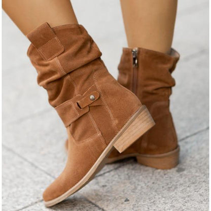 Eveloria Damen Stiefelette Reißverschluss