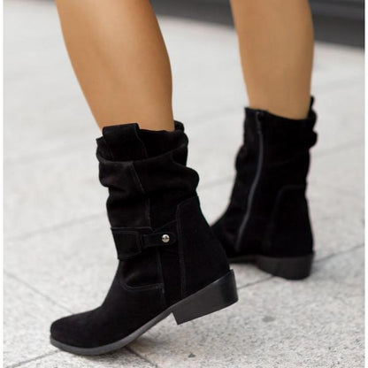 Eveloria Damen Stiefelette Reißverschluss