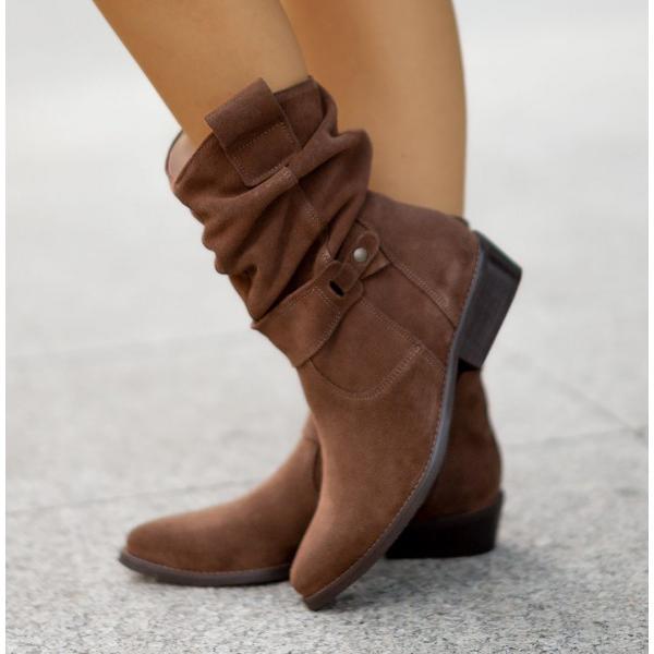 Eveloria Damen Stiefelette Reißverschluss