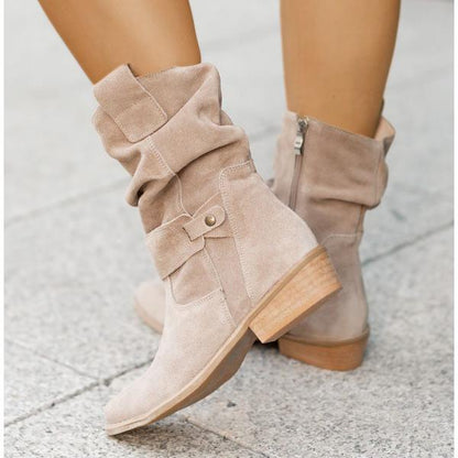 Eveloria Damen Stiefelette Reißverschluss