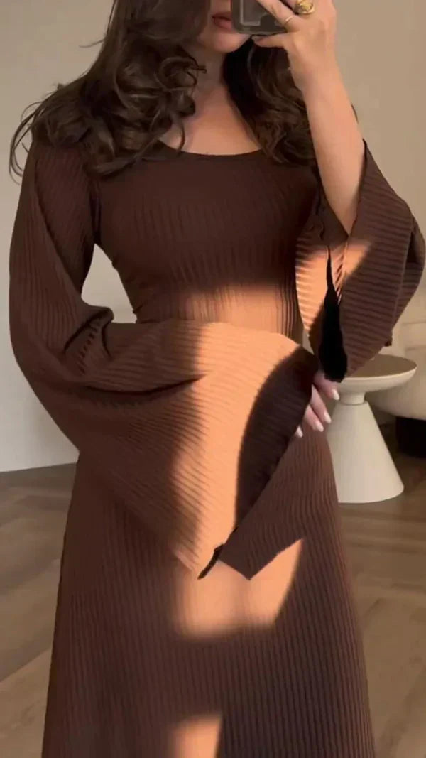 Eveloria Damen Halblanges Elegantkleid