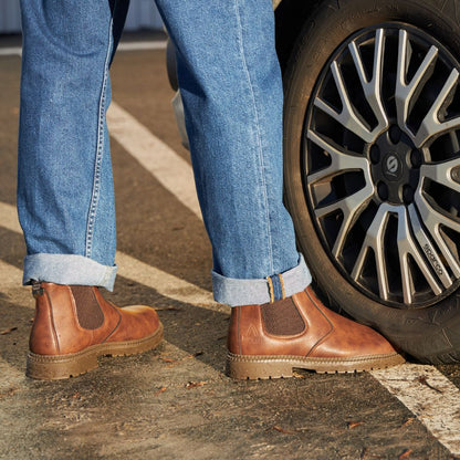 Herren Chelsea Boots Hineinschlüpfen Leder