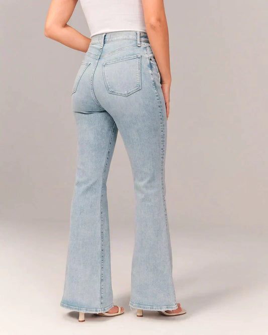 Eveloria Damen Bootcut Jeans Shaping Effekt - Eveloria