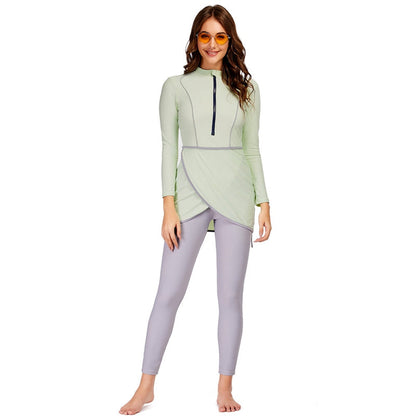 Eveloria Damen Burkini 3-teiliges Badeoutfit
