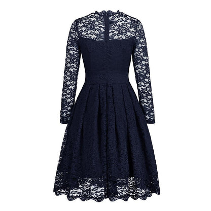 Eveloria Damen Knopfkleid mit Reißverschluss Ärmel - Eveloria