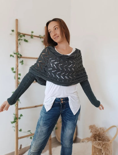 Eveloria Damen Strickschal Bequem