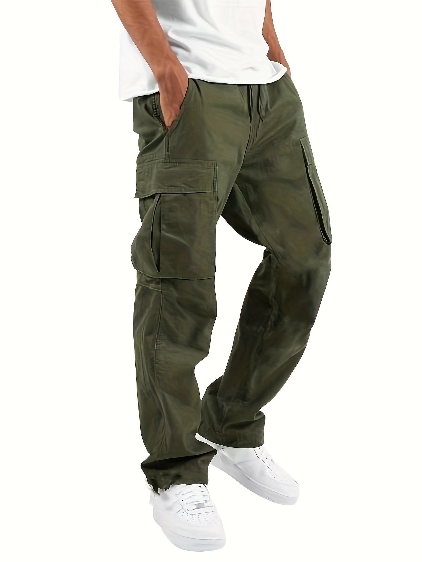 Herren Cargohose Lang Baggy