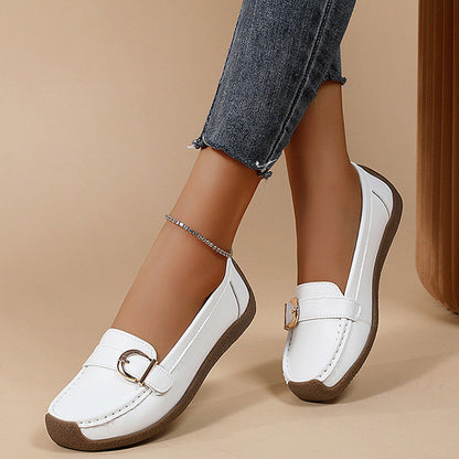 Damen Loafers Bequem Robust