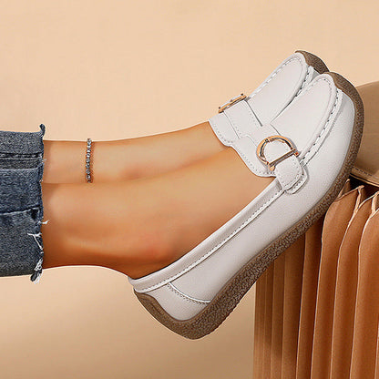Damen Loafers Bequem Robust