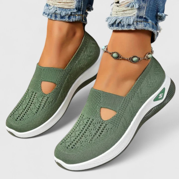 Regine Damen Slip-On Sneaker Atmungsaktives Mesh
