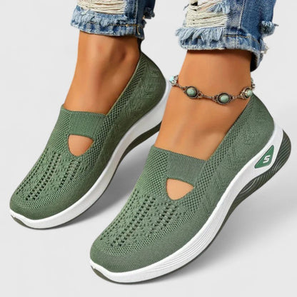 Regine Damen Slip-On Sneaker Atmungsaktives Mesh
