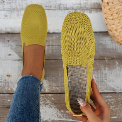 Damen Flachschuhe Runde Zehenpartie Sommer