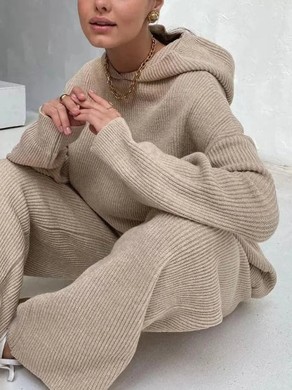 Eveloria Damen Hoodie Set Gestreift