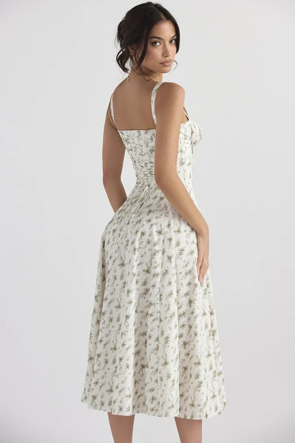 Eveloria Damen Bustier-Kleid Elegant Figurschmeichelnd Sommerkleid