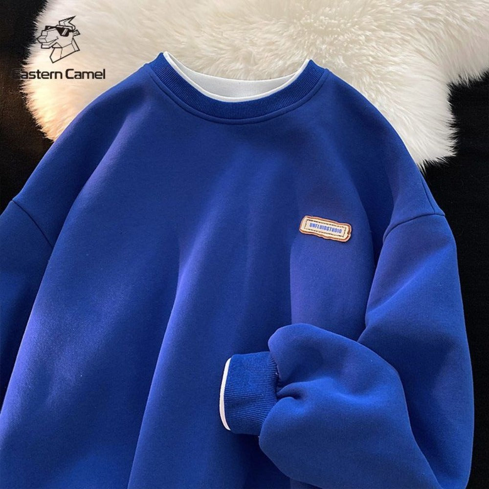 Damen Sweatshirt Rundhalsausschnitt Langarm Derna