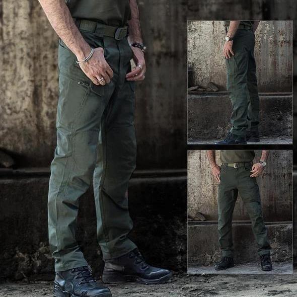 Herren Dehnbare Cargohose Lang
