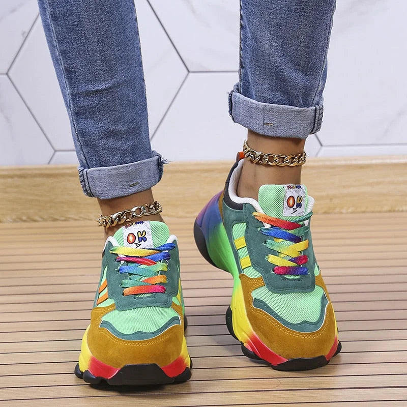 Bunte Damen Orthopädische Laufschuhe