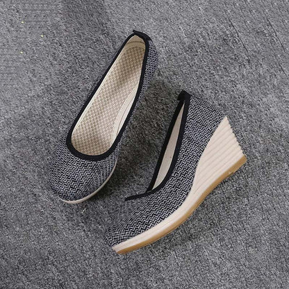 Eveloria Damen Keilschuhe Lässig