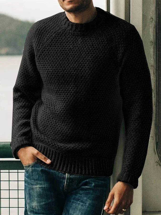 Eveloria Herren Pullover Klassisch Baumwolle