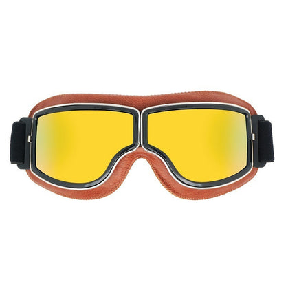 Herren Motorradbrille Polarisiert Vintage-Design