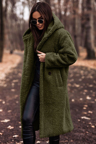 Damen Langmantel Teddy Winter