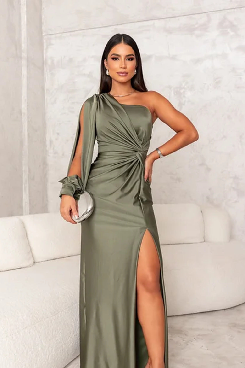 Damen One-Shoulder-Kleid Elegant