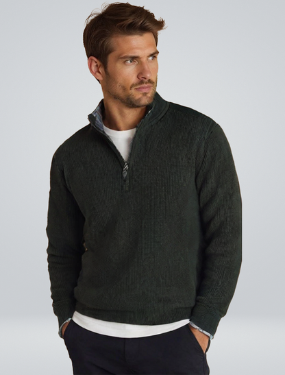 Adelbert Herren Strickpullover Reißverschluss - Norvielle