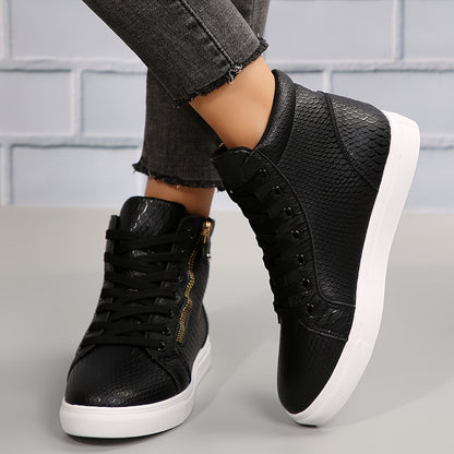 Eveloria Damen Sneakers Lässig Reißverschluss
