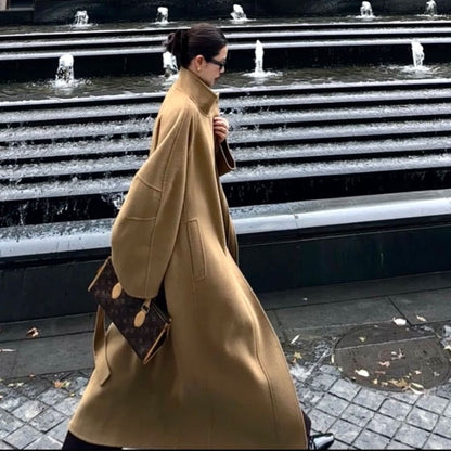 Damen Oversize Trenchcoat Lang Delfina - Eveloria