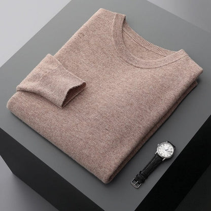 Herren Klassischer Pullover Rundhalsausschnitt